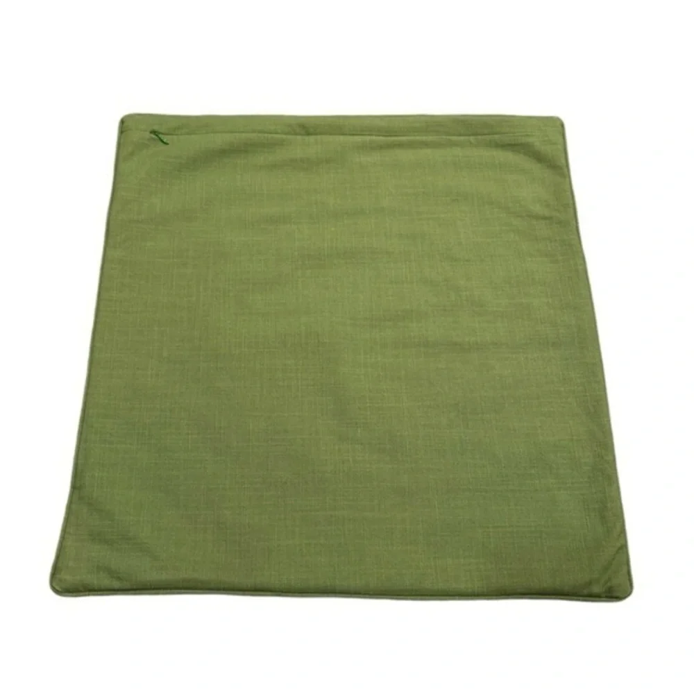 Williams Sonoma Interlock Geometric Greek Key Green‎ Pillow Cover 20x20